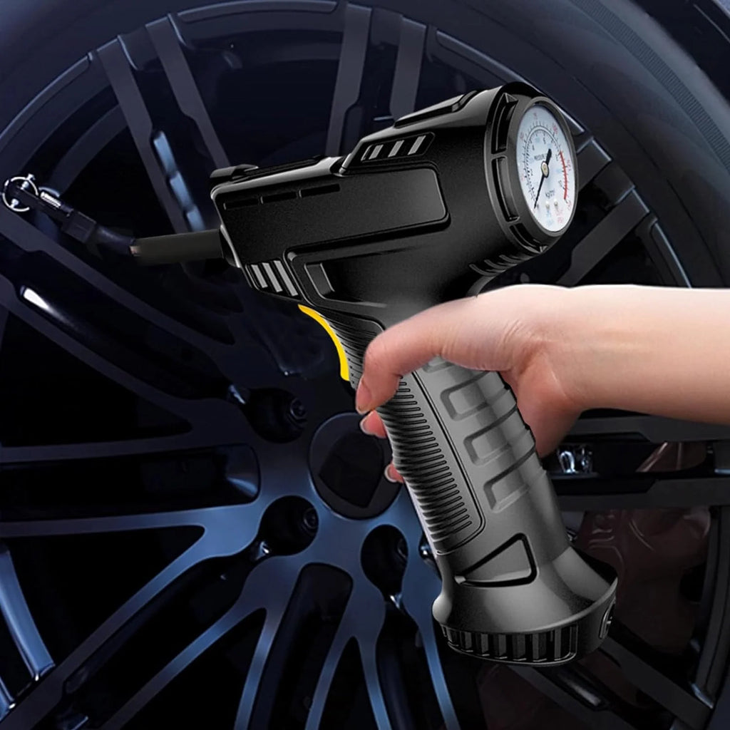 Gecau Tire Inflator Pump With Emergency LED Light, 12V