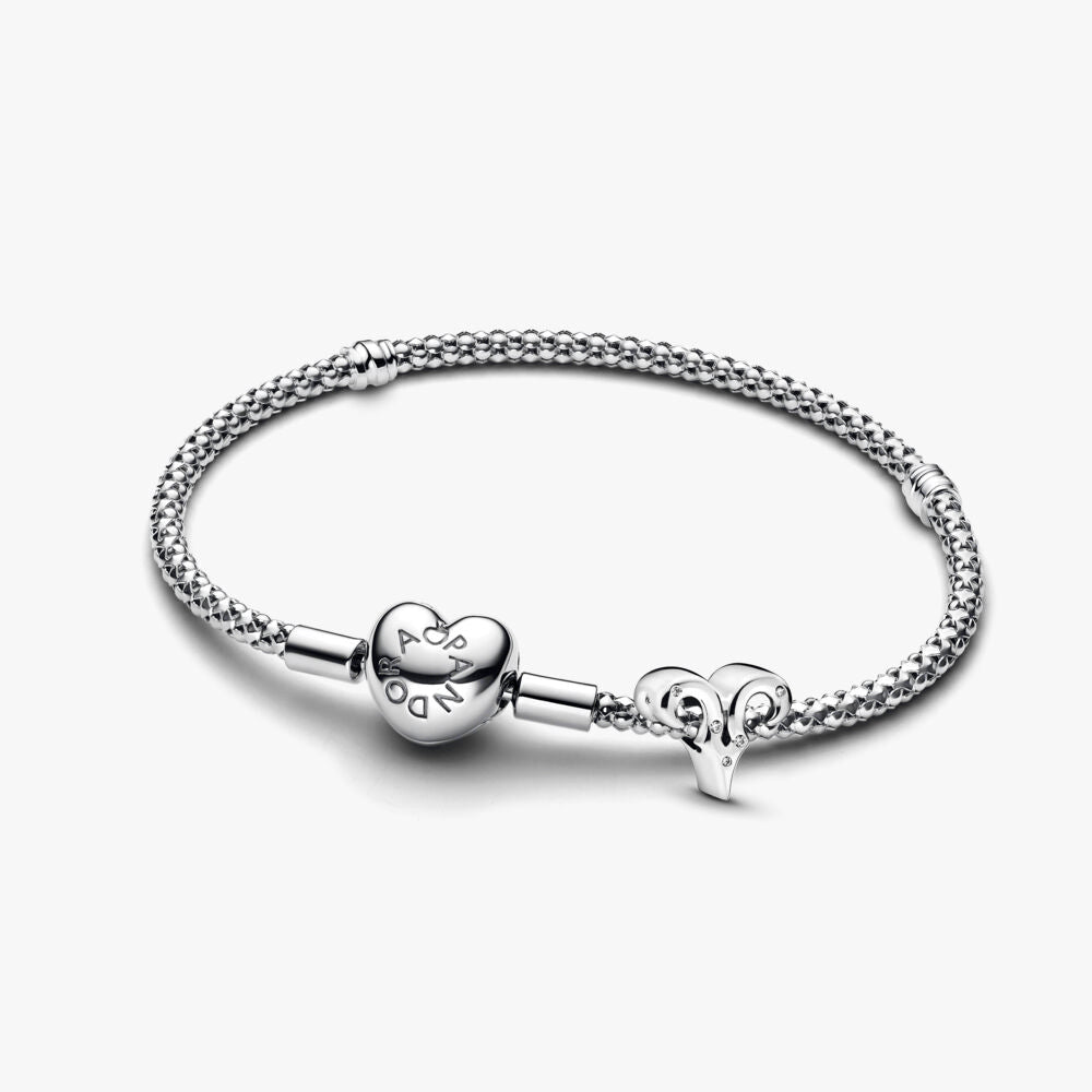 Aries Zodiac Charm Studded Bracelet Set
