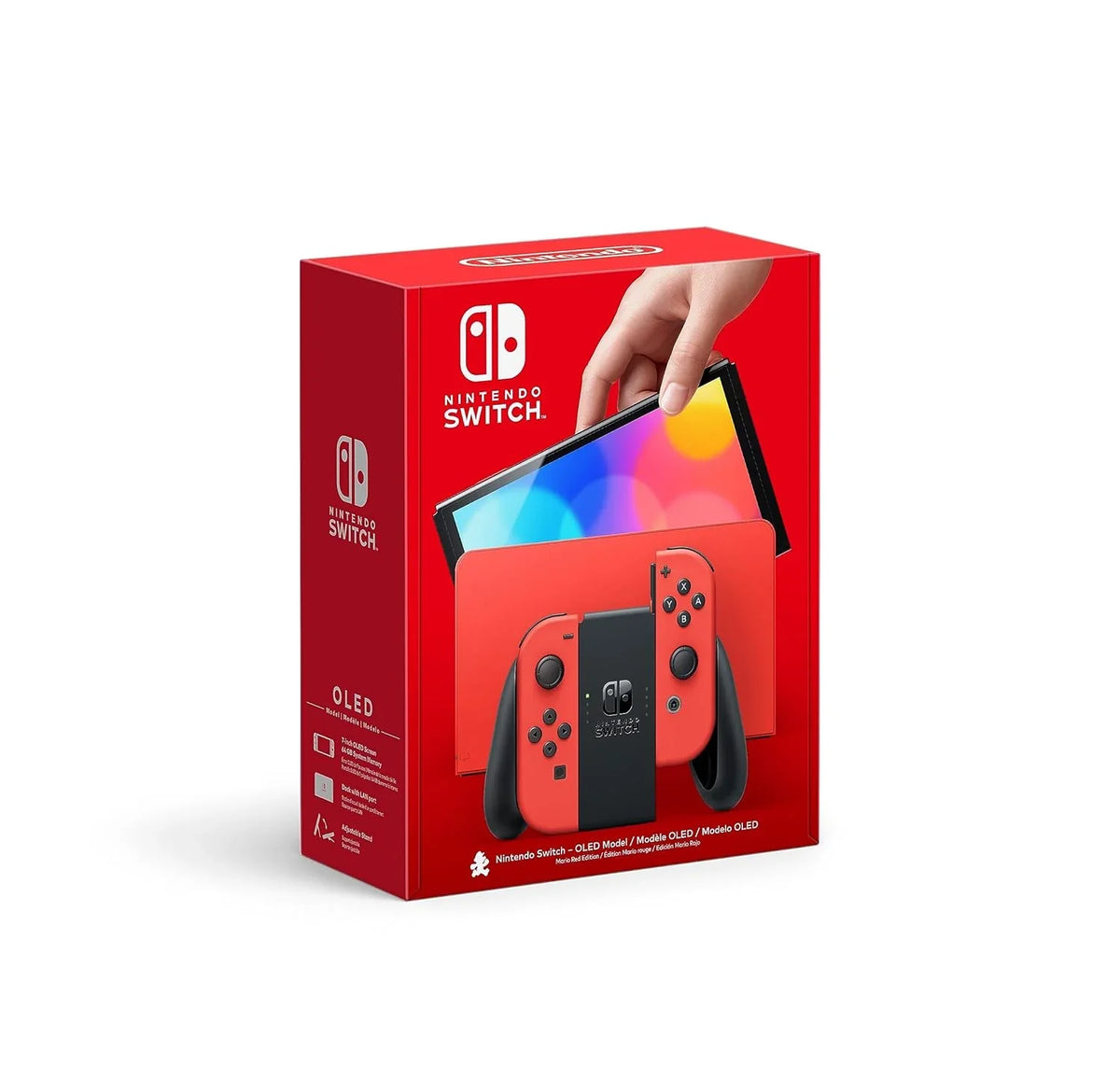 Nintendo Switch OLED Model Console, White, 7-inch OLED, 64 GB