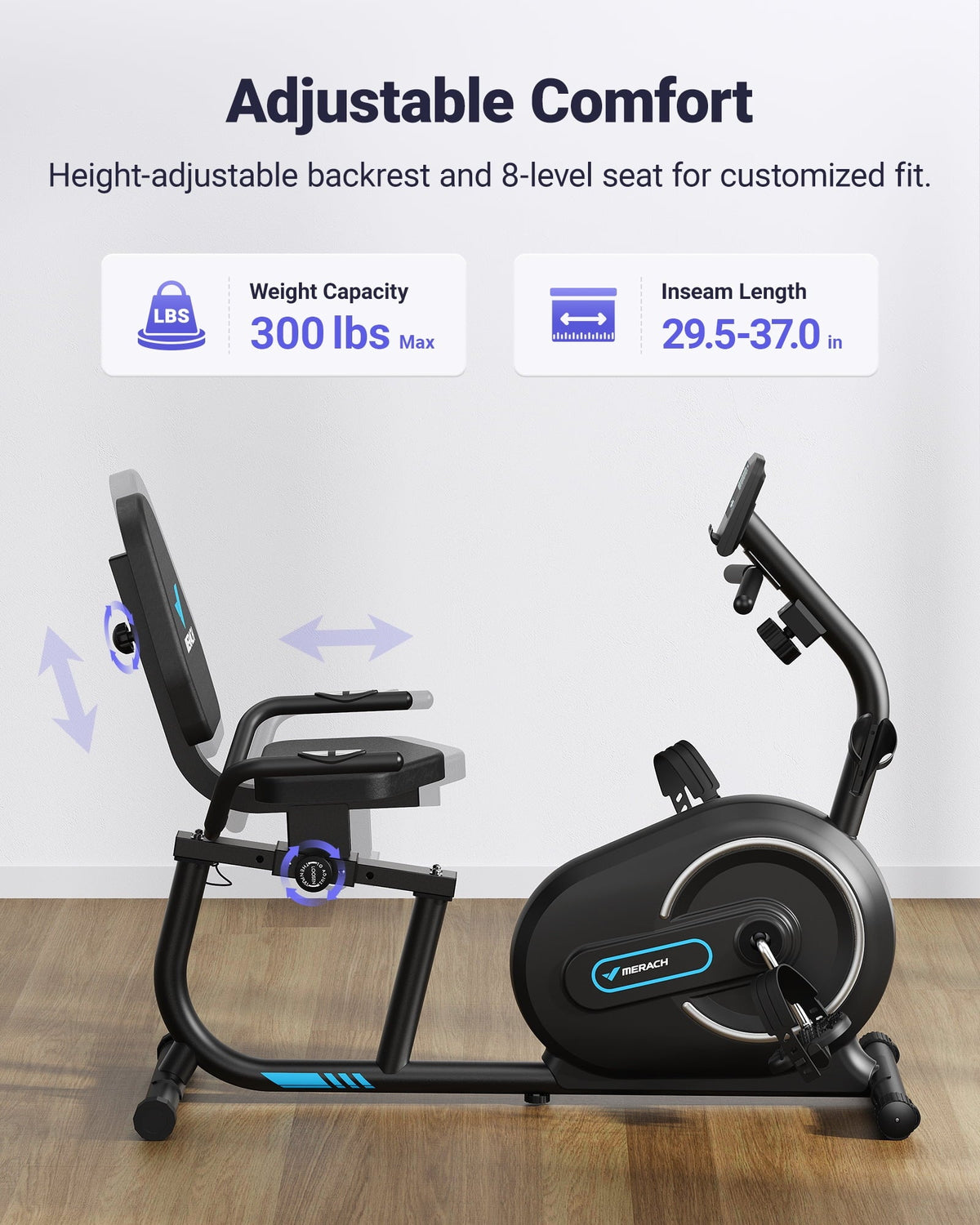 MERACH Recumbent Exercise Bike - S08 / S23