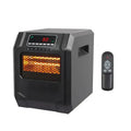 Portable Infrared Space Heater, 750W/1500W, Remote, LED Display, 11.58 x 9.72 x 12 in - HT-1188 Q6153