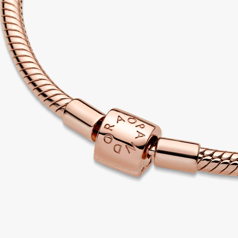 FINAL SALE - Pandora Moments Barrel Clasp Snake Chain Bracelet