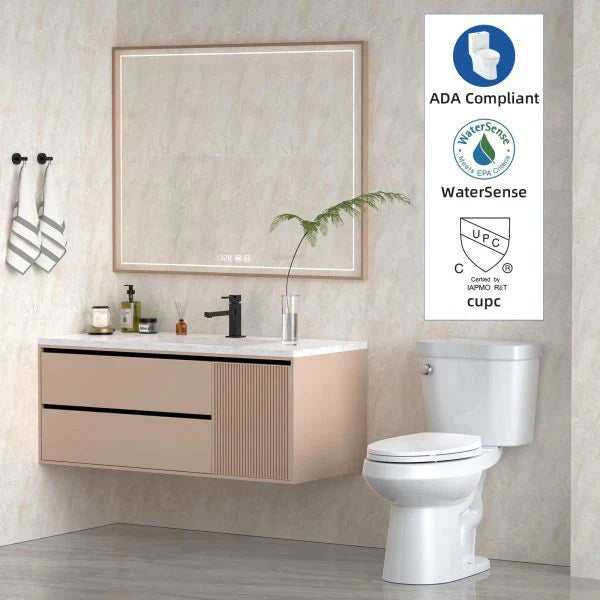 21in Elongated Two-Piece Toilet, 1.28 GPF, Cotton White - AtN03p2drOsr6oe6Nh4RWwfV3P