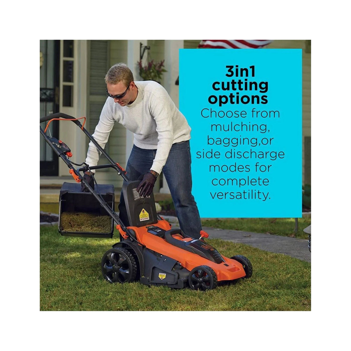 BLACK+DECKER 40V MAX Cordless Lawn Mower With 2 Batteries And Charger - CM2043C