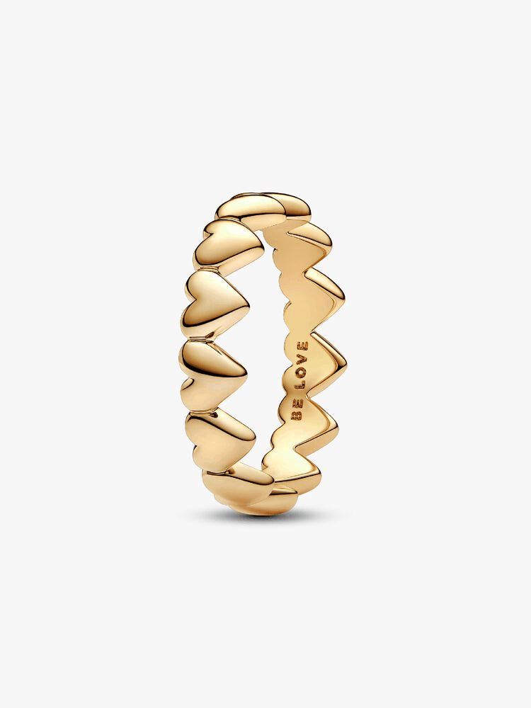 Row of Hearts Ring