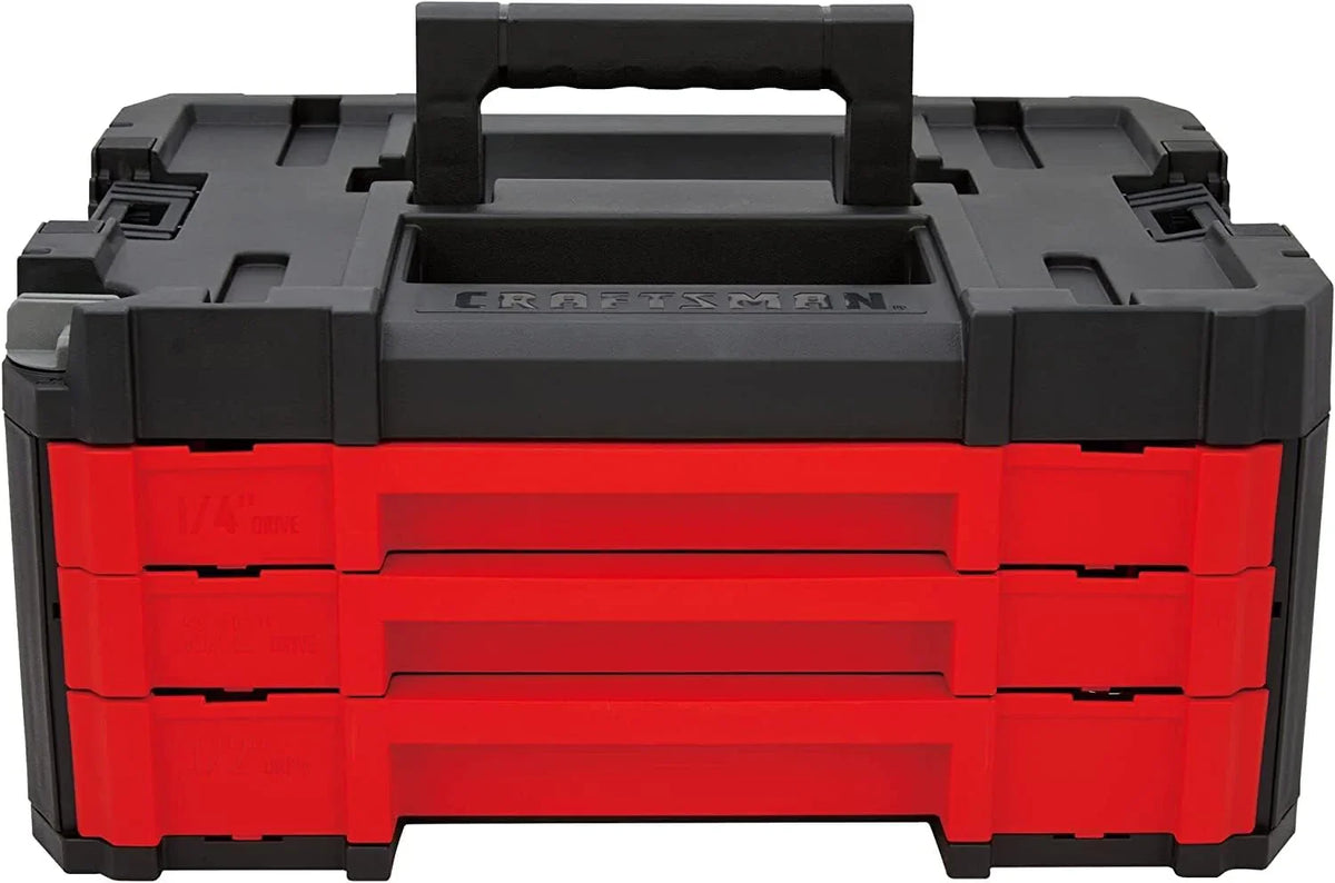 Craftsman 262-Piece Mechanic Tool Set With 3-Drawer VERSASTACK Tool Box, SAE/Metric - CMMT45309