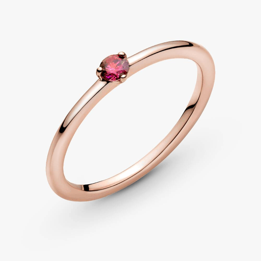FINAL SALE - Red Solitaire Ring