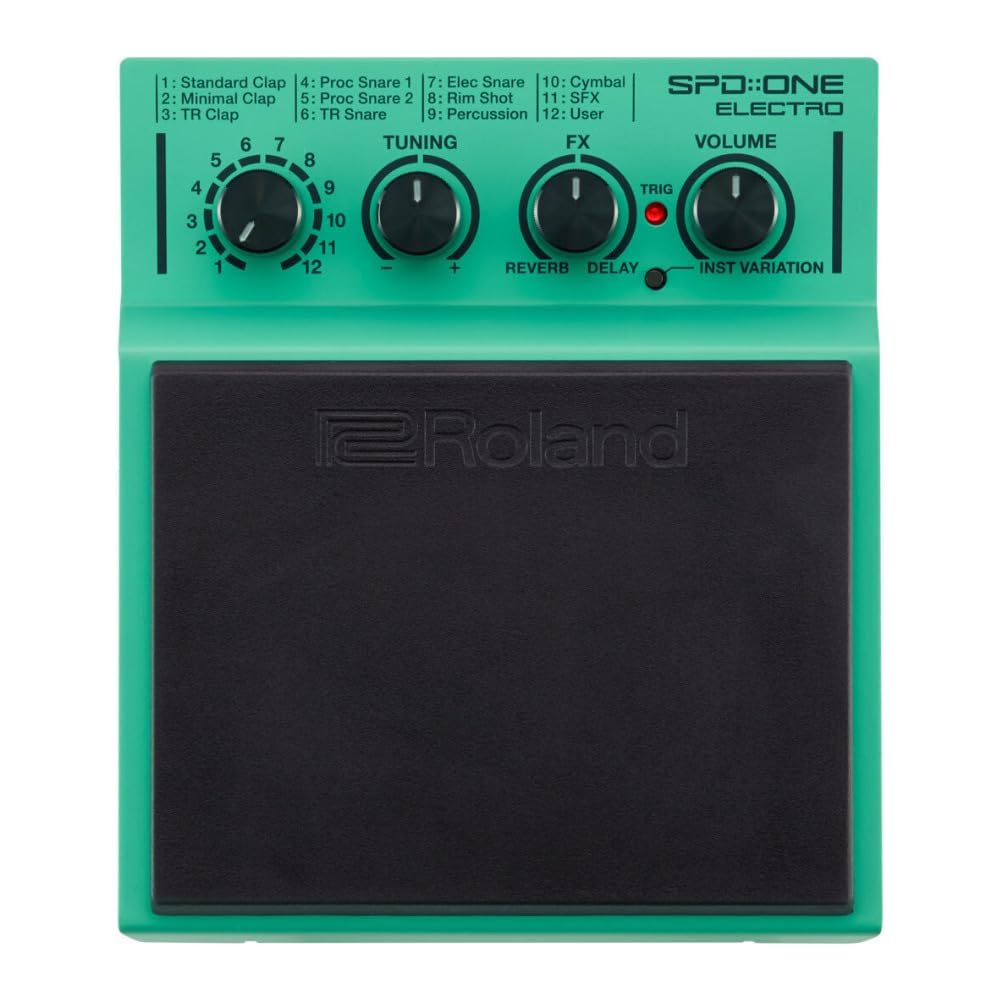 Roland Electronic Percussion Drum Pad, Green - SPD-1E