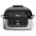 Ninja Foodi 5-in-1 Indoor Electric Grill With Air Fry, 4-qt Crisper Basket, Black/Silver - AG301