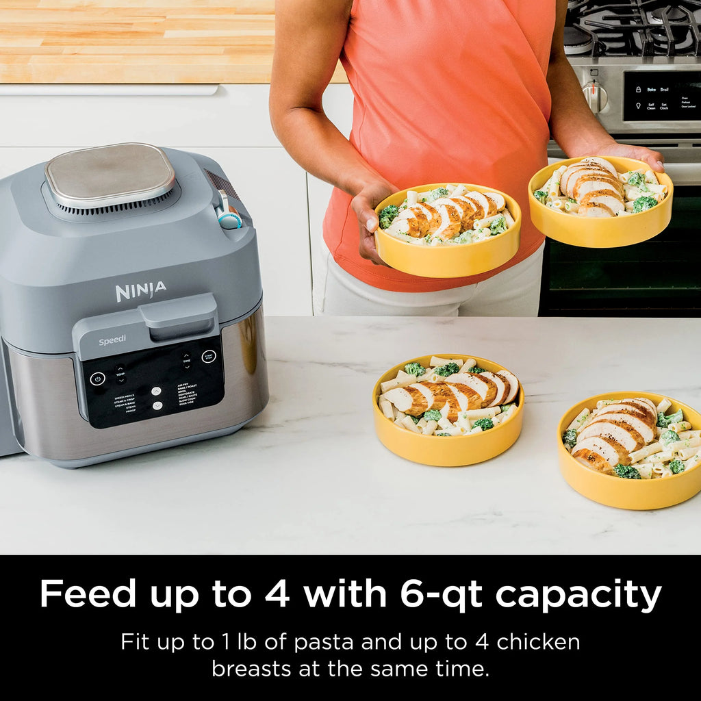 Ninja Speedi Rapid Cooker & Air Fryer, 6-Quart, Sea Salt Gray - SF301