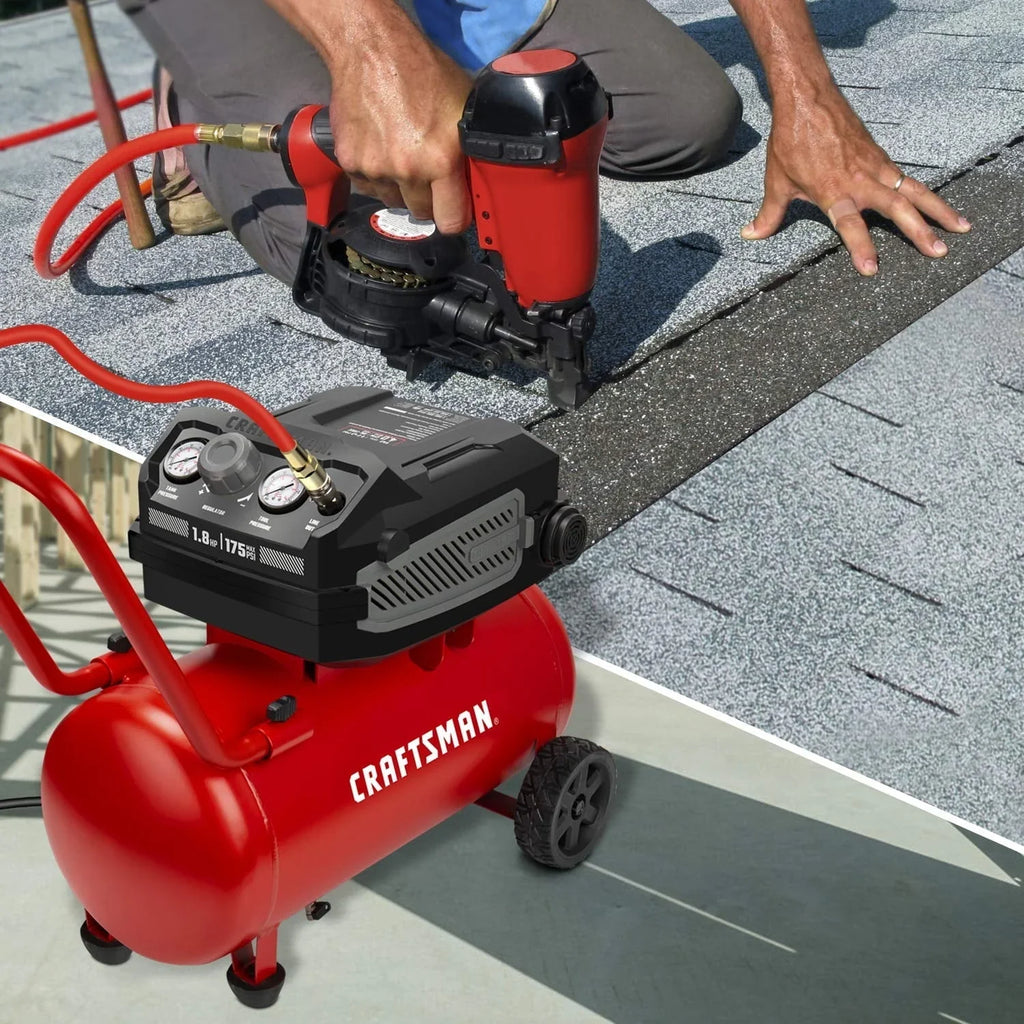 CRAFTSMAN Hard Air Compressor, 10 Gallon, 1.8 HP, 175 PSI, 4.0 CFM @ 90 PSI - CMXECXA0201041