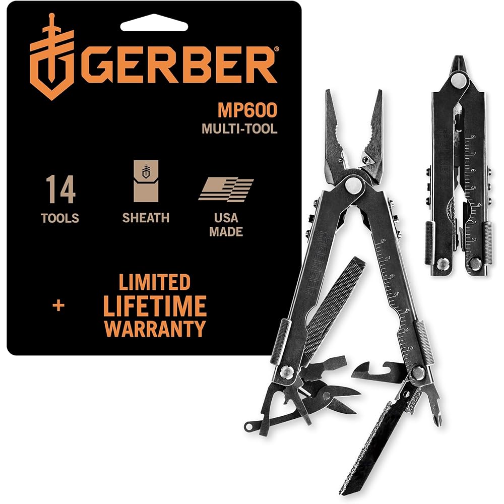 Gerber Gear Multi-Plier 600 14-in-1 Bladeless Multipurpose Tool - Black