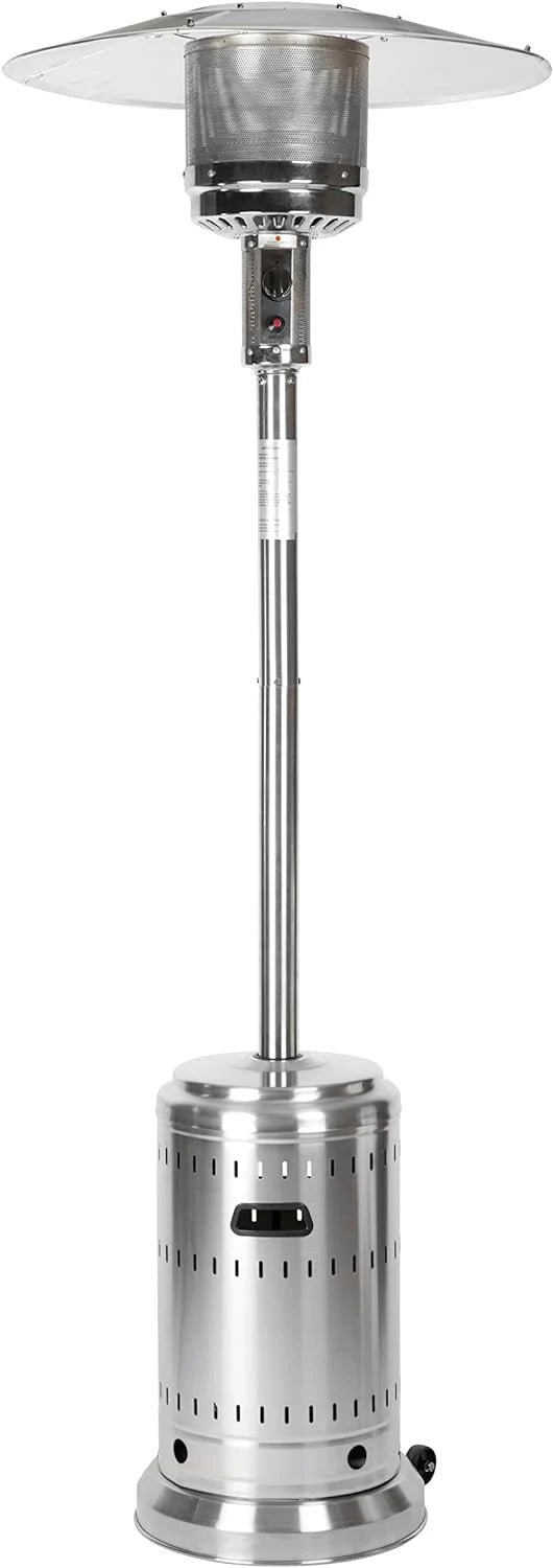 Amazon Basics Outdoor Propane Patio Heater With Wheels, 46,000 BTU - 61825