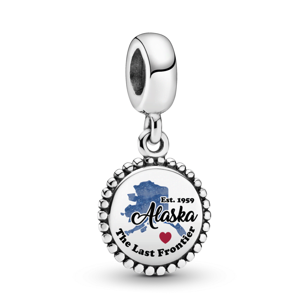 Alaska Map Dangle Charm