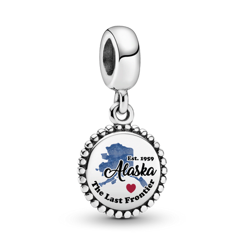 Alaska Map Dangle Charm