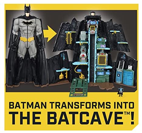 Batman Bat-Tech Batcave Giant Transforming Playset With Figure And Accessories