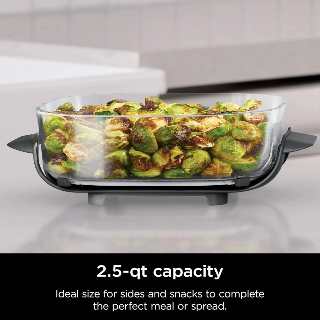 Ninja Crispi 4-in-1 Portable Glass Air Fryer Cooking System, 1500W, 4 QT And 6-Cup Containers