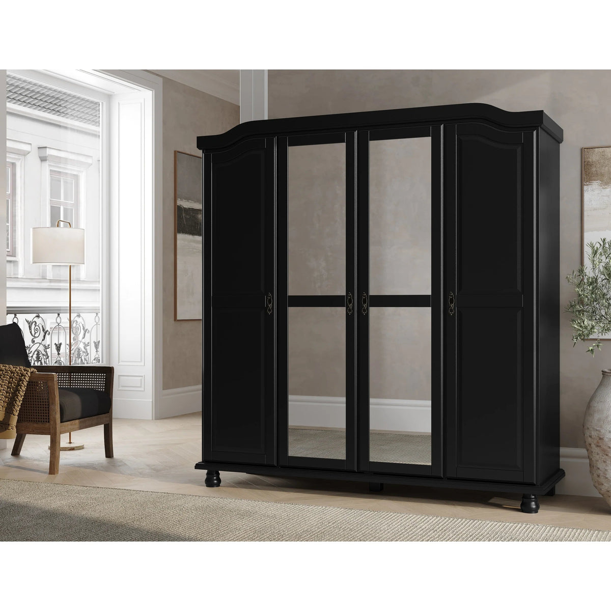 Solid Wood Wardrobe Shelves, Set Of 4, 16.75in W x 18.25in D x 0.75in H - Kyle Collection