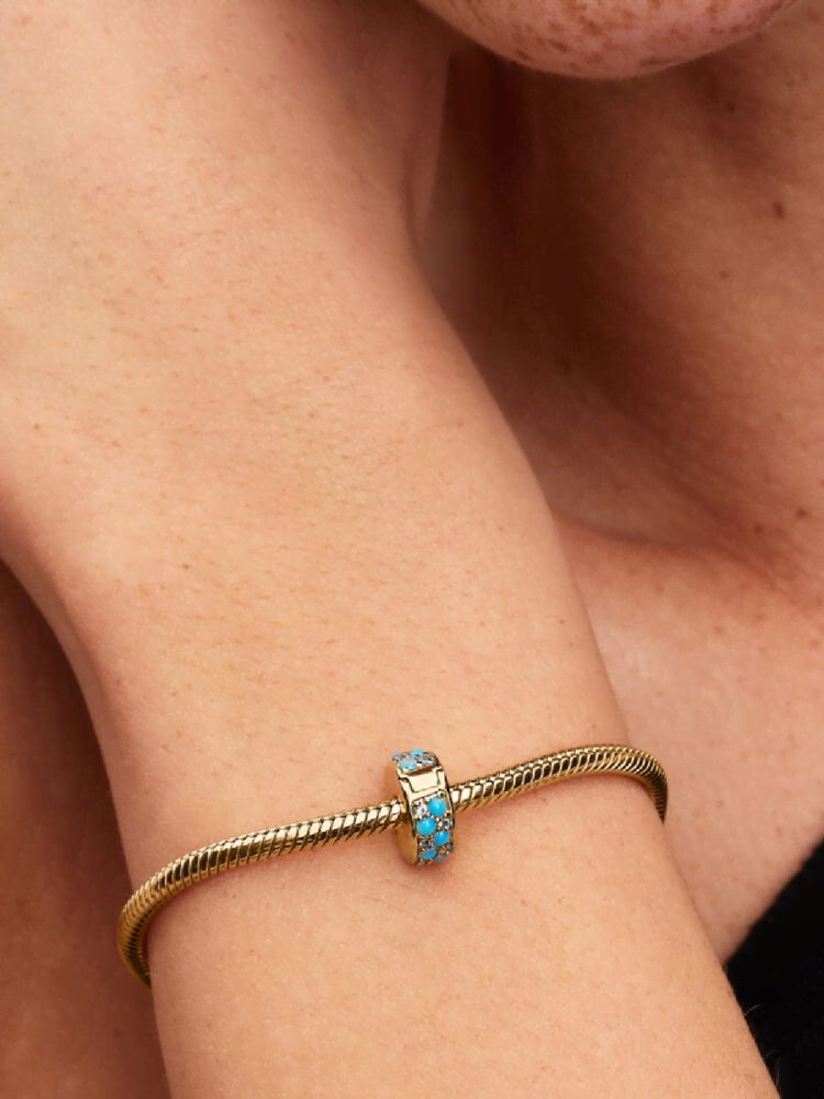 Aqua Blue Clip Charm