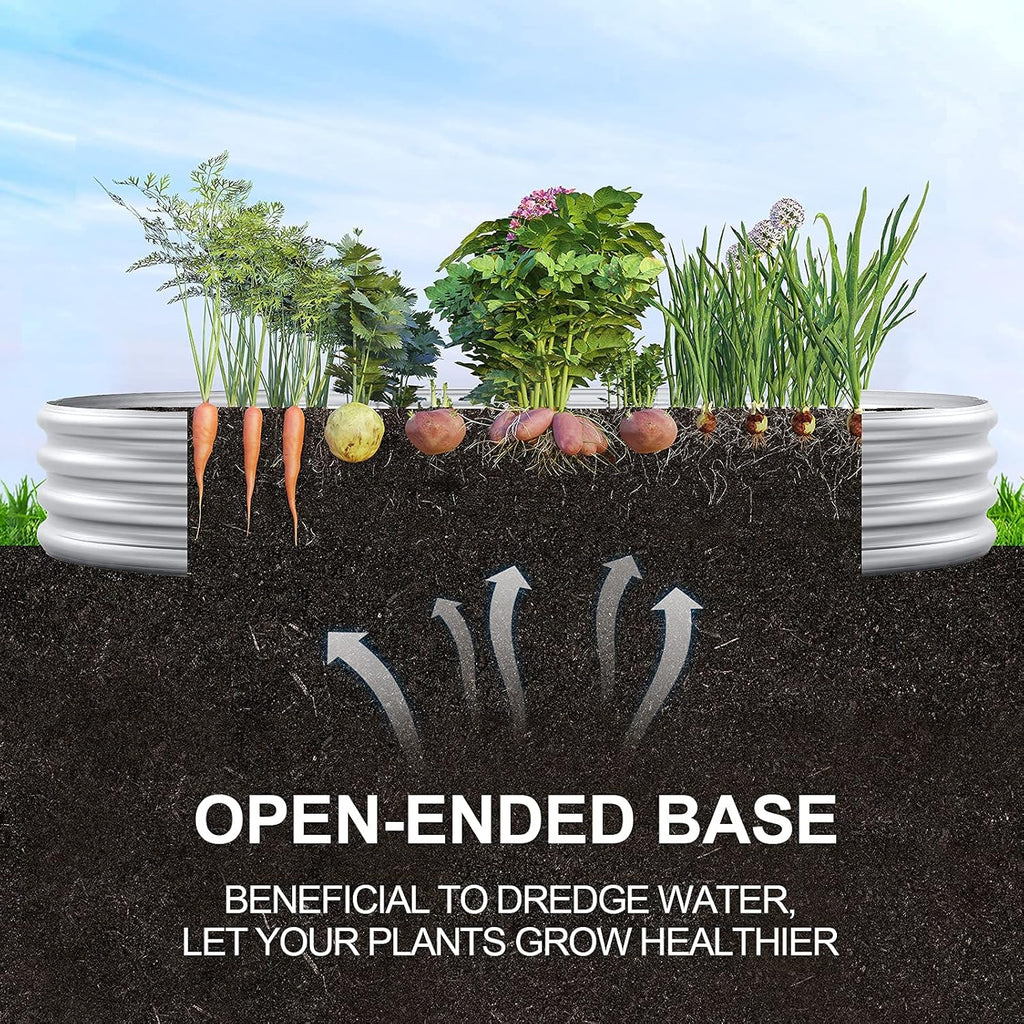 Land guard Galvanized Raised Garden Bed Kit, 10x4x1ft, 2-Pack