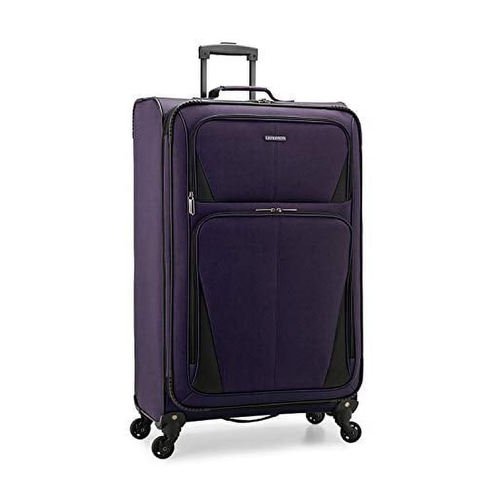 U.S. Traveler Expandable Softside Luggage, Navy, 31in Checked Large - Aviron Bay