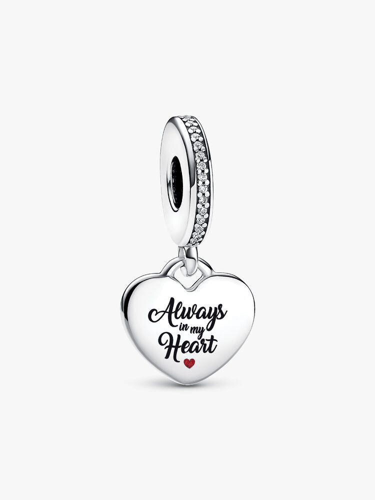 Engravable Always In My Heart Charm