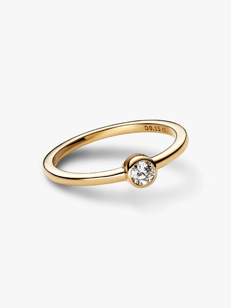 Pandora Era Bezel 14k Gold Lab-grown Diamond Ring