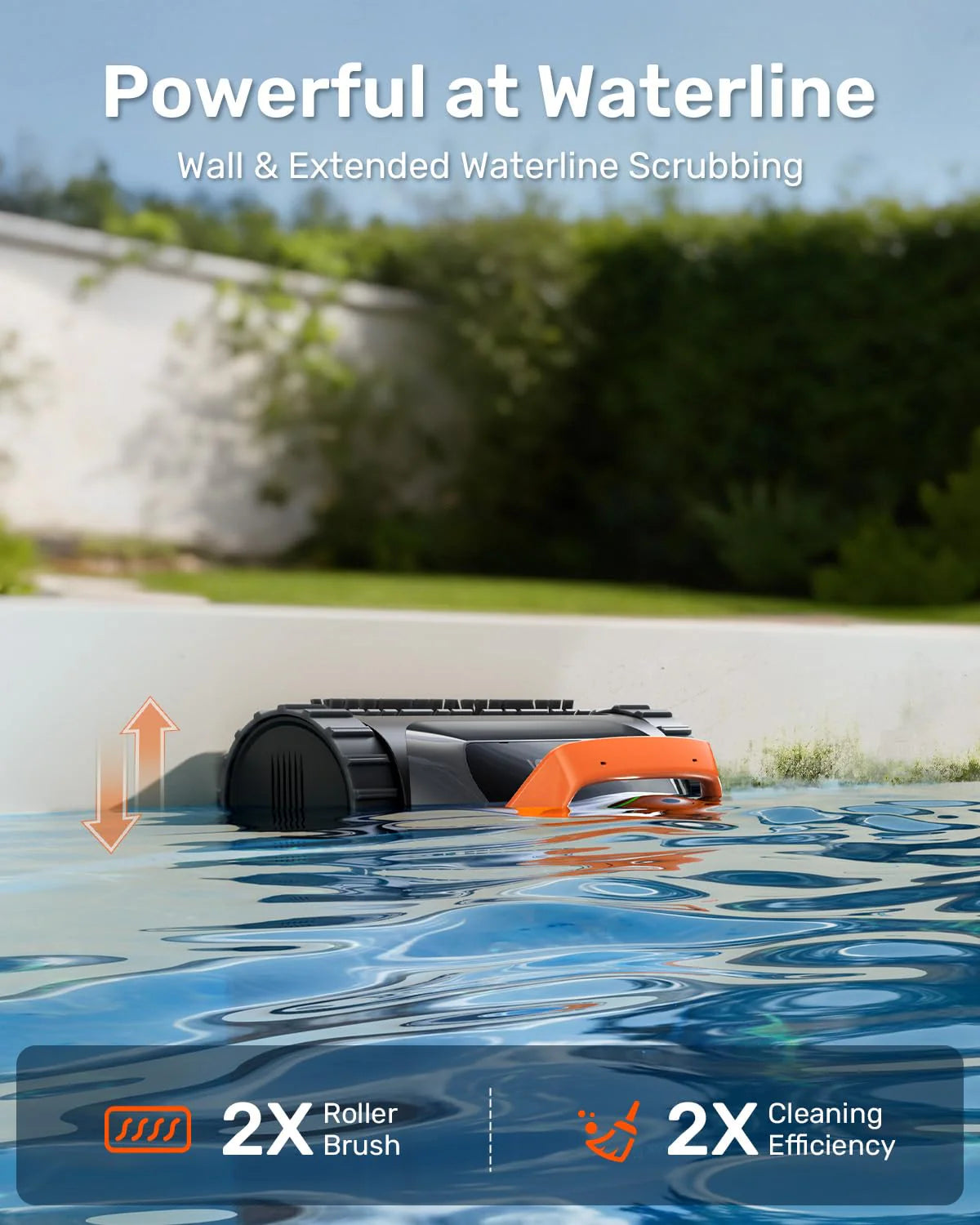 Cordless Robotic Pool Vacuum Cleaner With Smart Navigation And Wall And Waterline Cleaning
