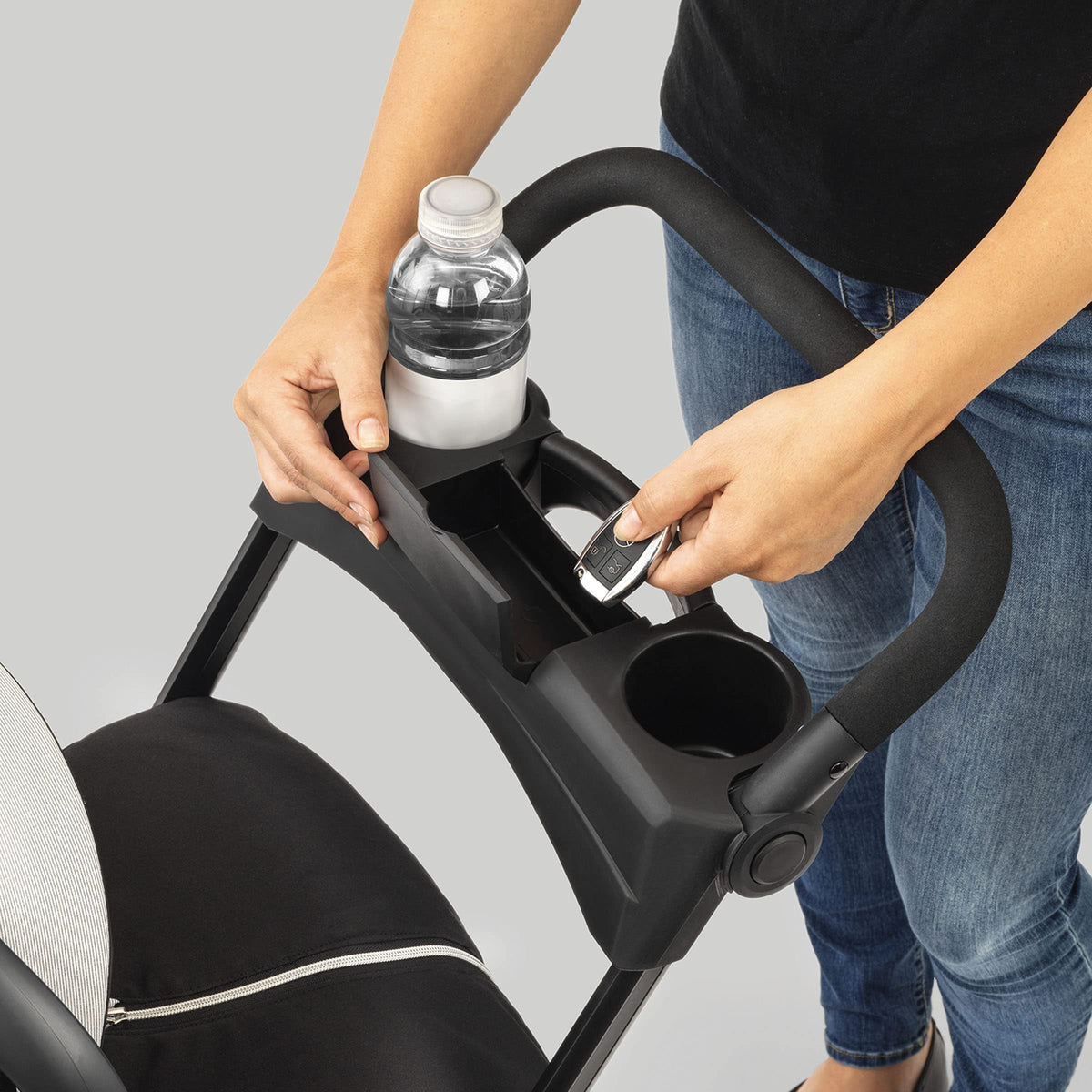 Lightweight Infant Car Seat Caddy Frame Stroller - Easy Fold Design