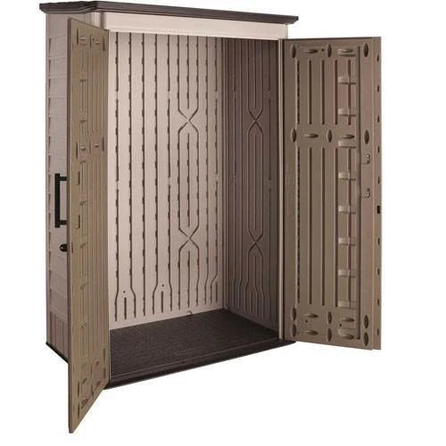 Rubbermaid Outdoor Storage Shed, 52 Cu. Ft., 52 in W x 31 in D x 81 in H - Lockable Double Doors