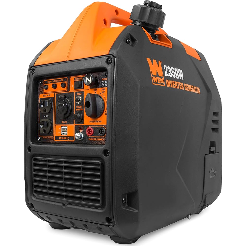 WEN Portable Inverter Generator, 2350-Watt, Gasoline, 39 Pounds - 56235i