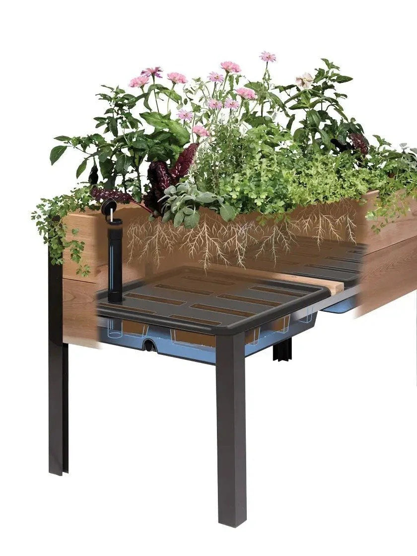 Self-Watering Elevated Planter Box 96" L x 24" W x 29" H
