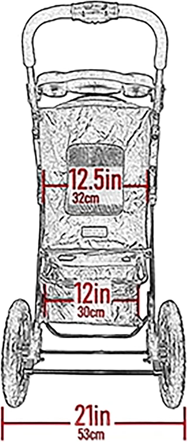 Pet Gear No-Zip Pet Stroller, Skyline, 70 lbs - NV