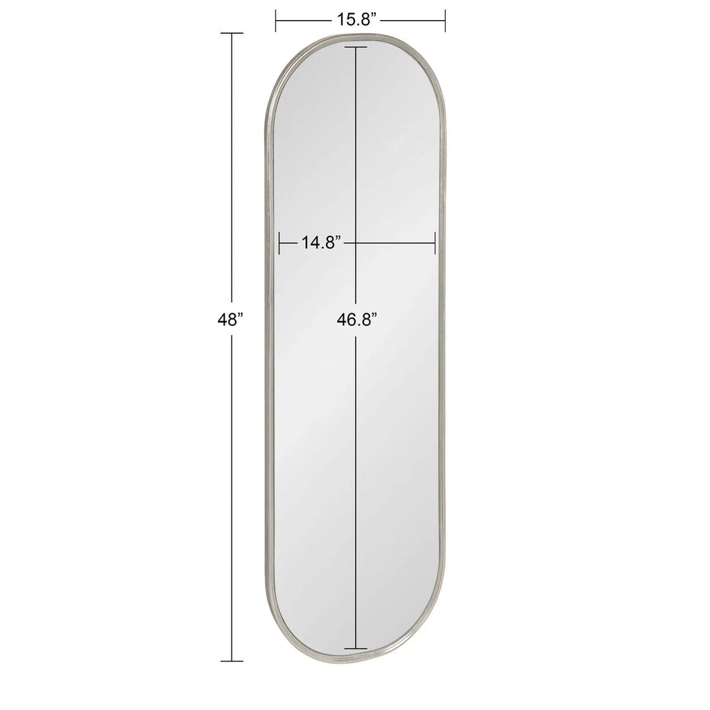 Capsule Framed Wall Mirror, 16x48, 18x24, 22x34, 24x36, Black, Bronze, Gold, Gray, Silver, Antique-Bronze