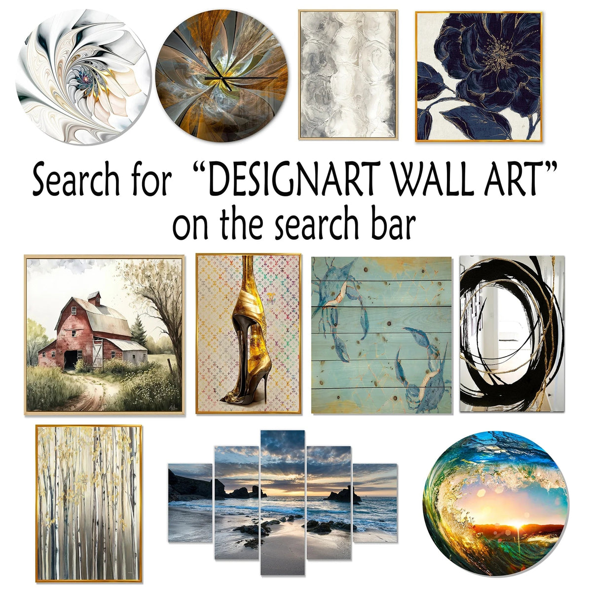 Abstract Spiral Aluminum Wall Art, Gold And Blue, Multiple Sizes