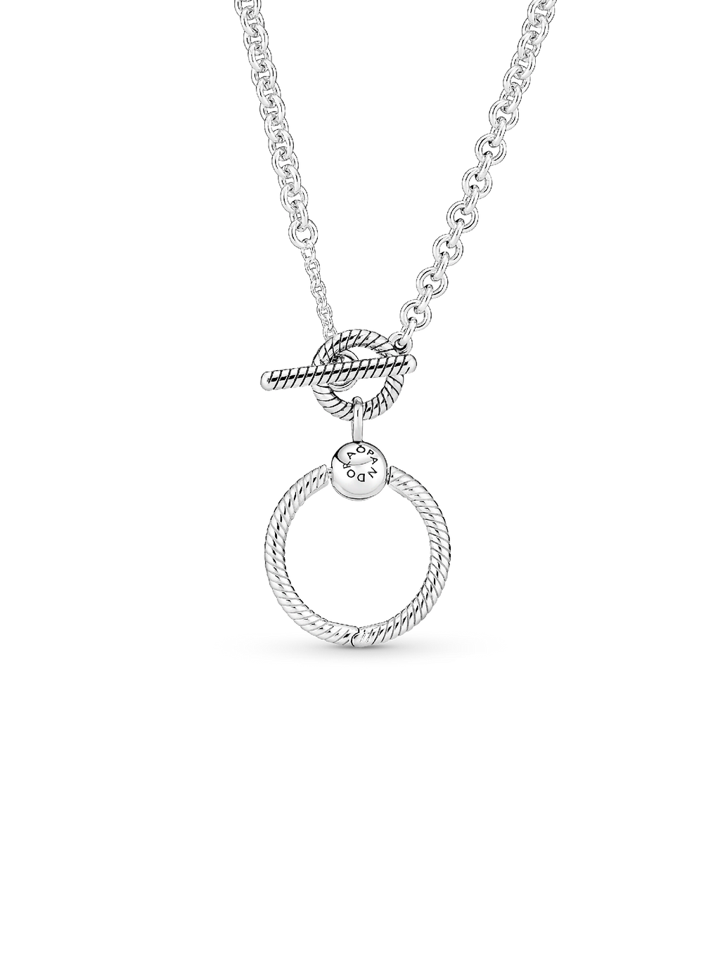 FINAL SALE - Pandora Moments O Pendant T-bar Necklace