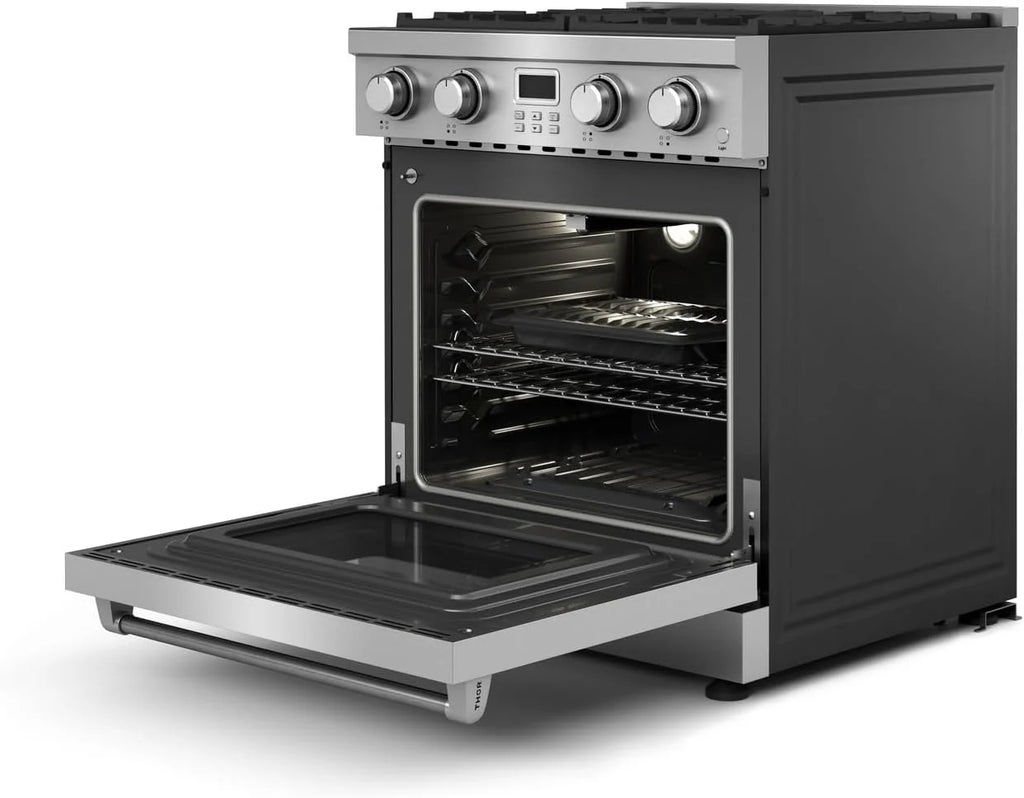 Thor Kitchen 30-Inch Gas Range, Stainless Steel, 4.8 Cubic Feet - ARG30