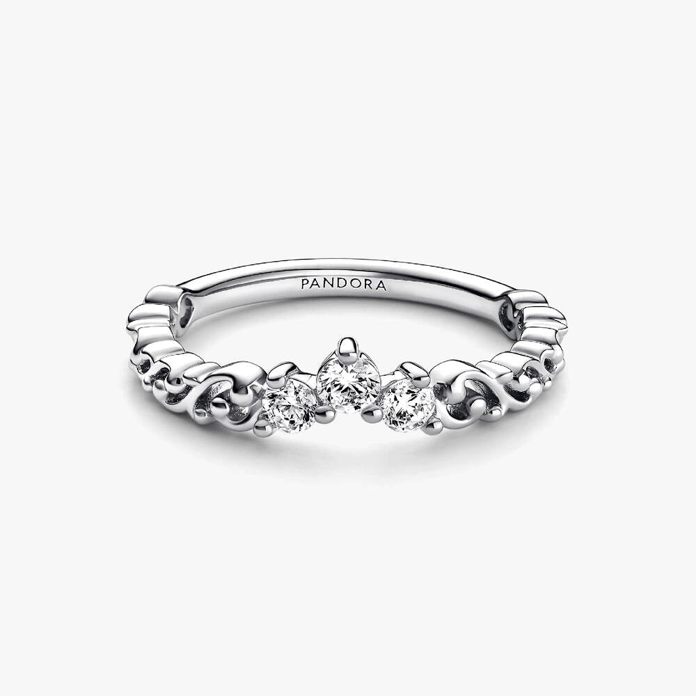 Regal Swirl Tiara Ring
