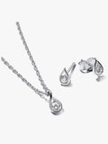 Pandora Infinite Lab-grown Diamond Jewelry Gift Set, Sterling Silver