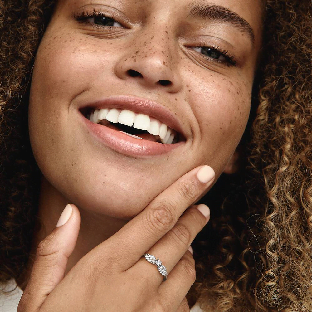 FINAL SALE - Sparkling Angel Wings Ring