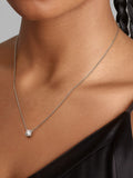 Pandora Era 14k White Gold Lab-grown Diamond Pendant Necklace
