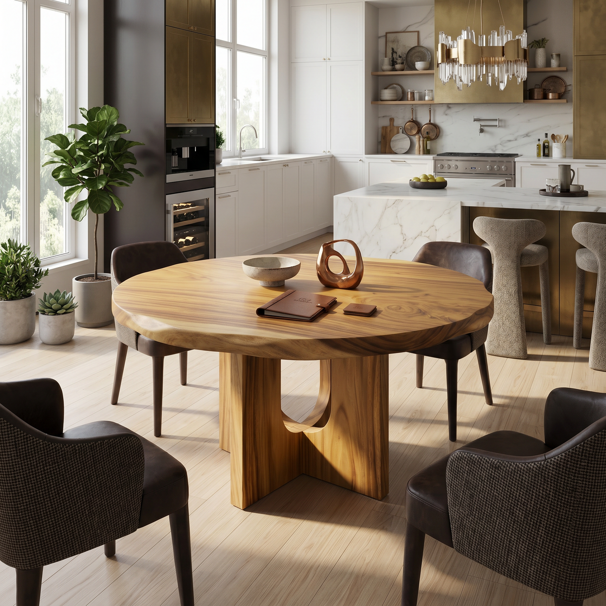Contemporary Breakfast Table For Open Kitchen