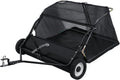 44-Inch Tow-Behind Lawn Sweeper With 25 Cubic Feet Hopper - Black