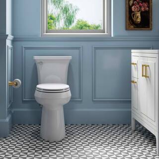 KOHLER Highline Arc Extra Tall Elongated Toilet, White, 1.28 GPF, 2-Piece - 78305-0
