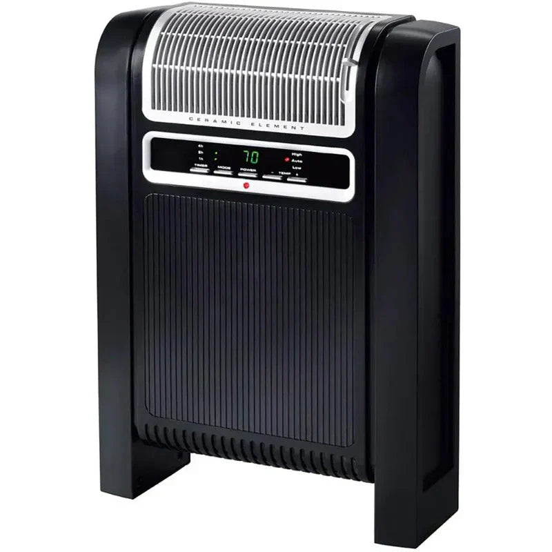 Portable Digital Control Cyclonic Ceramic Space Heater, Black, 1500W - 6050