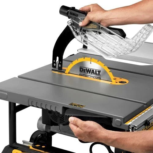 10 in 15A Table Saw With Rolling Stand - 32-1/2 in Rip Capacity Portable Jobsite Saw