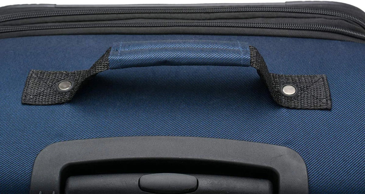 U.S. Traveler Expandable Softside Luggage, Navy, 31in Checked Large - Aviron Bay