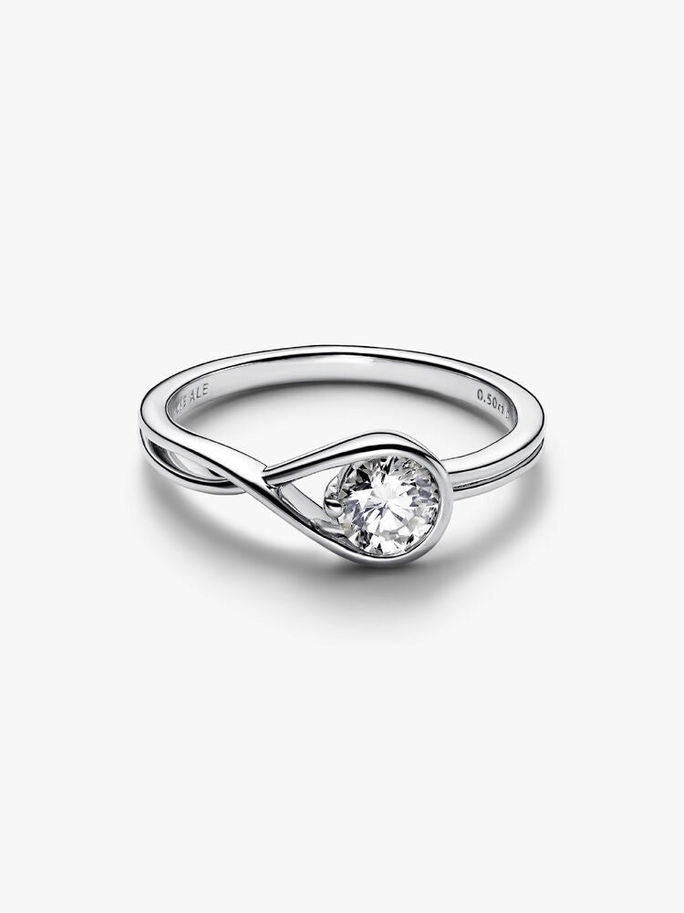 Pandora Infinite Sterling Silver Lab-grown Diamond Ring
