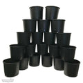 3 Gallon Hydroponic Nursery Pots, Black Plastic - 20 Pack
