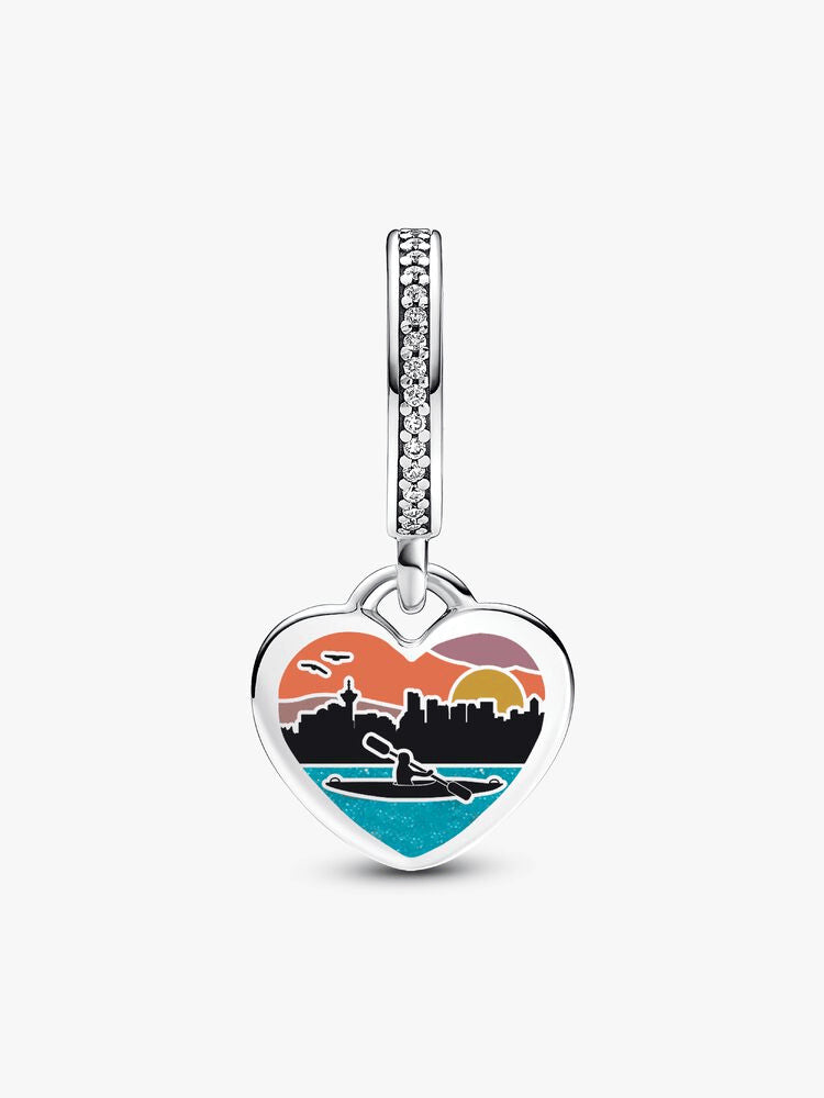 FINAL SALE - Vancouver Boat Heart Dangle Charm